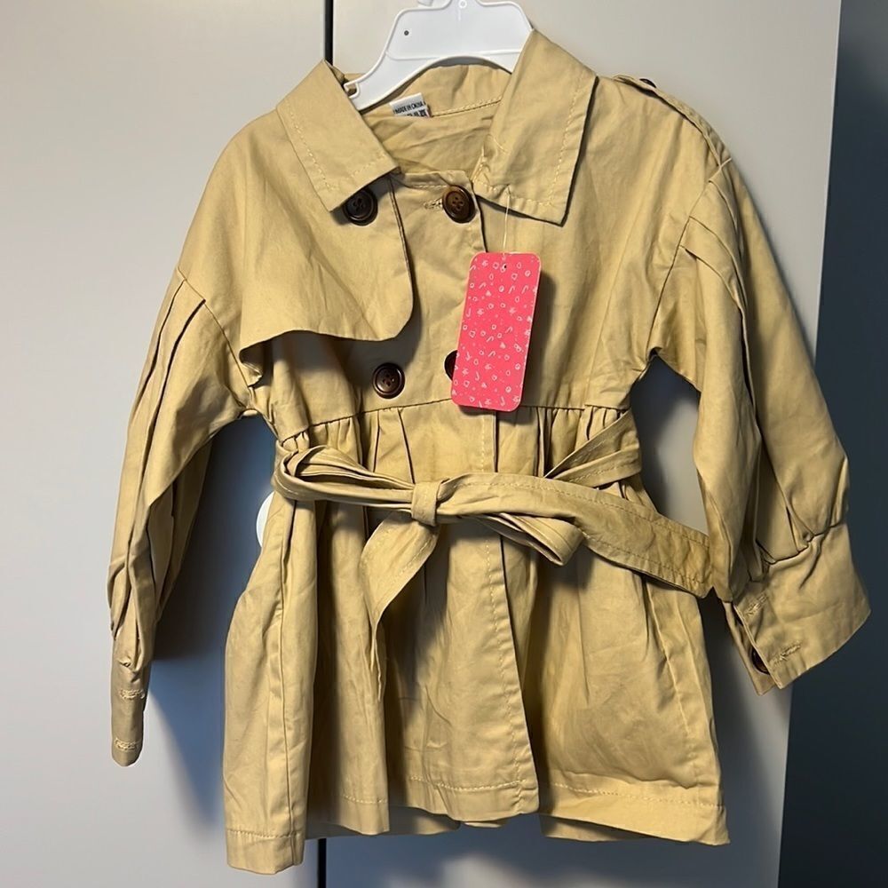 Toddler girl trench coat